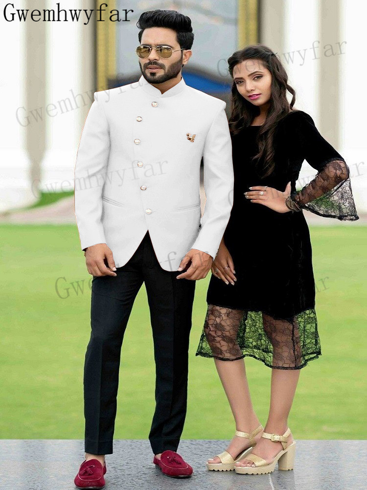 Mens Fashion Trajes - Traje de Hombre Gwenhwyfar, Blazer Blanco