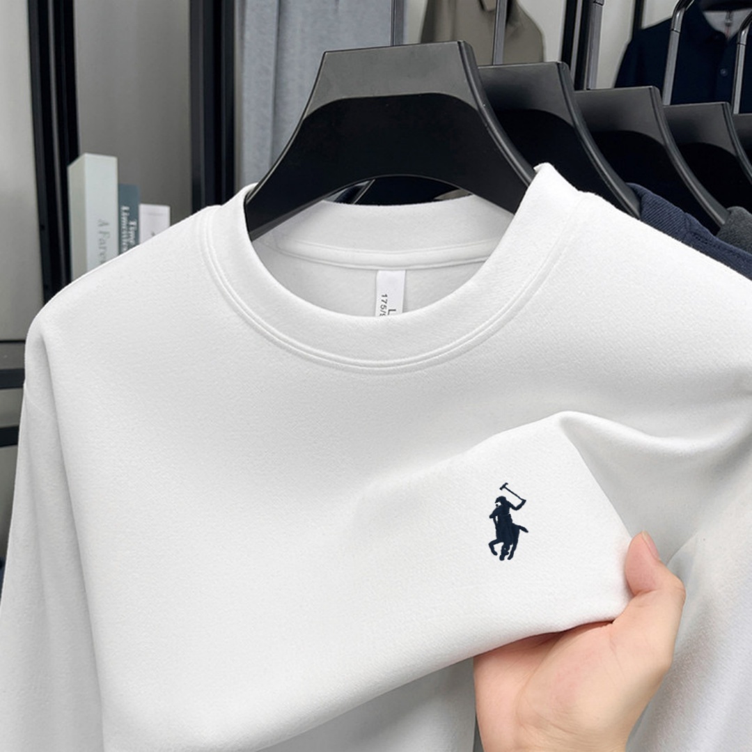 Fashion Mens Shirt - Camiseta de manga larga con cuello