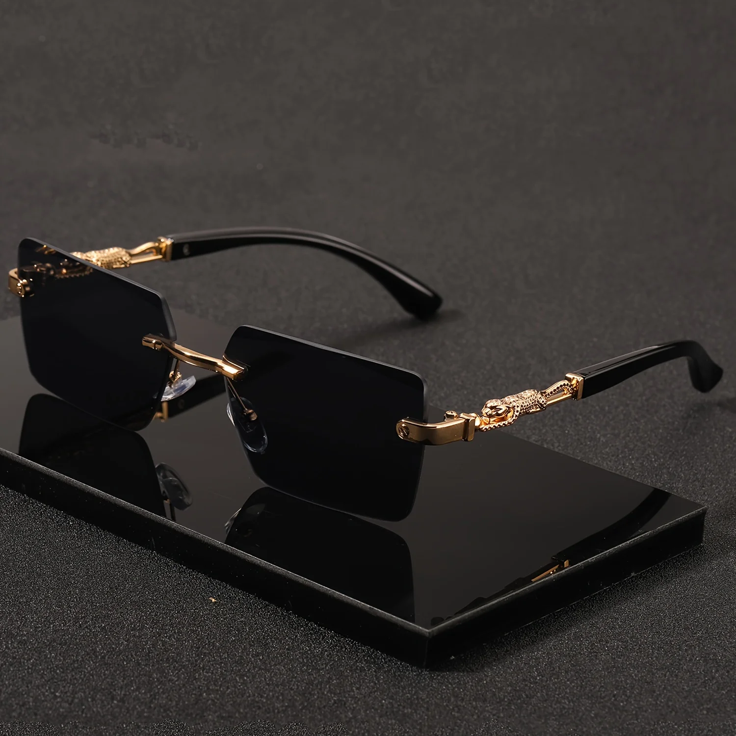 Men'S Fashion Rimless Glasses - Gafas de sol sin montura para