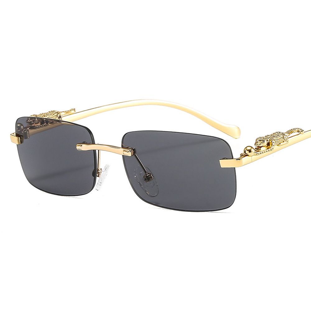 Men'S Fashion Rimless Glasses - Gafas de sol cuadradas sin montura