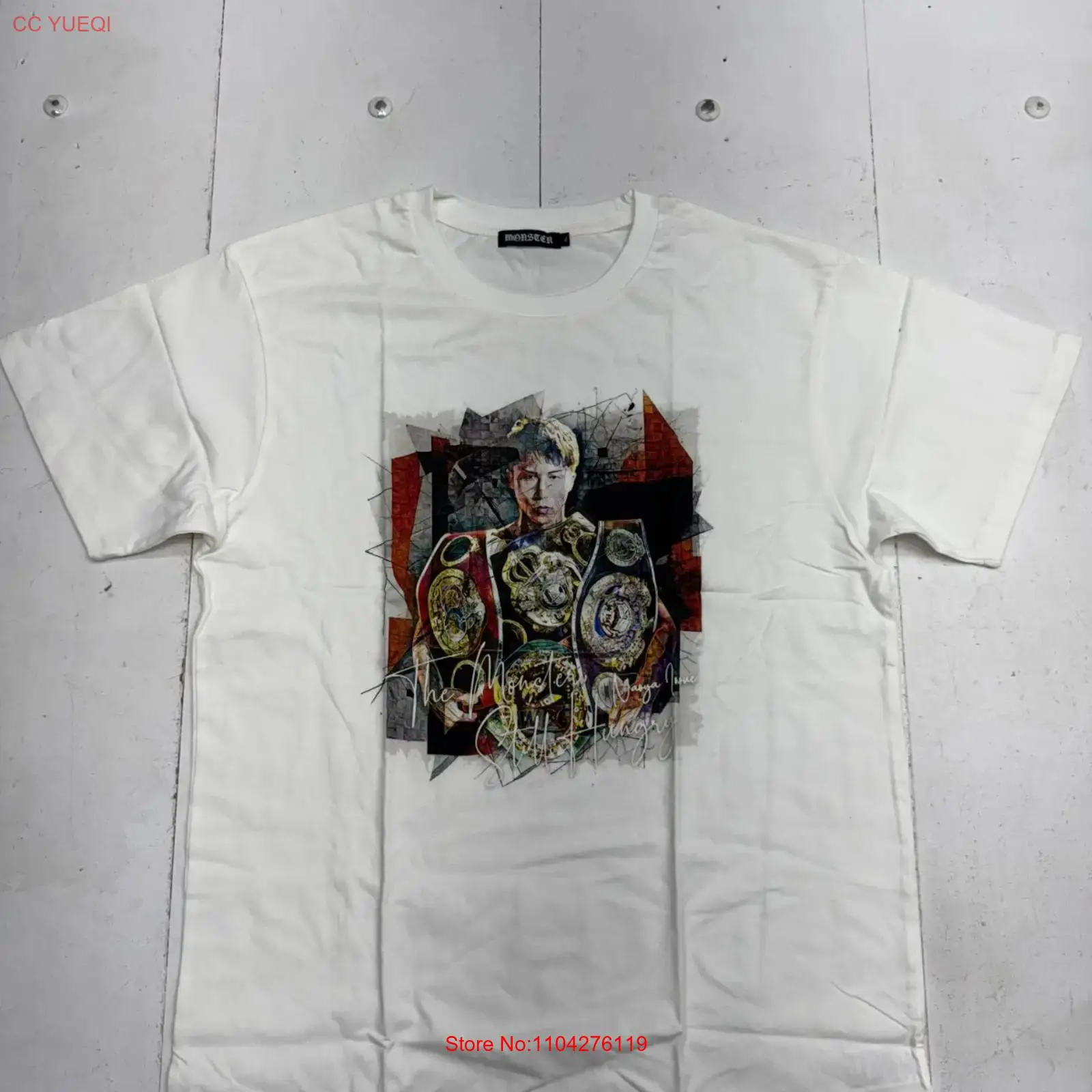 Xl Men'S Fashion - Camiseta con estampado blanco de Monster