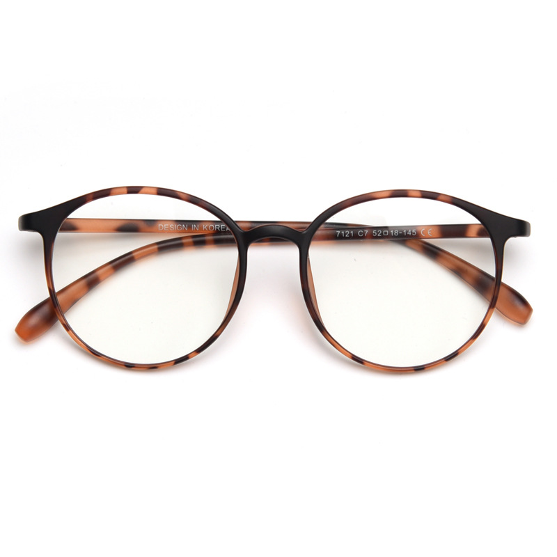 Men'S Fashion Non Prescription Glasses - Gafas de Montura Redonda Retro Ultraligeras,