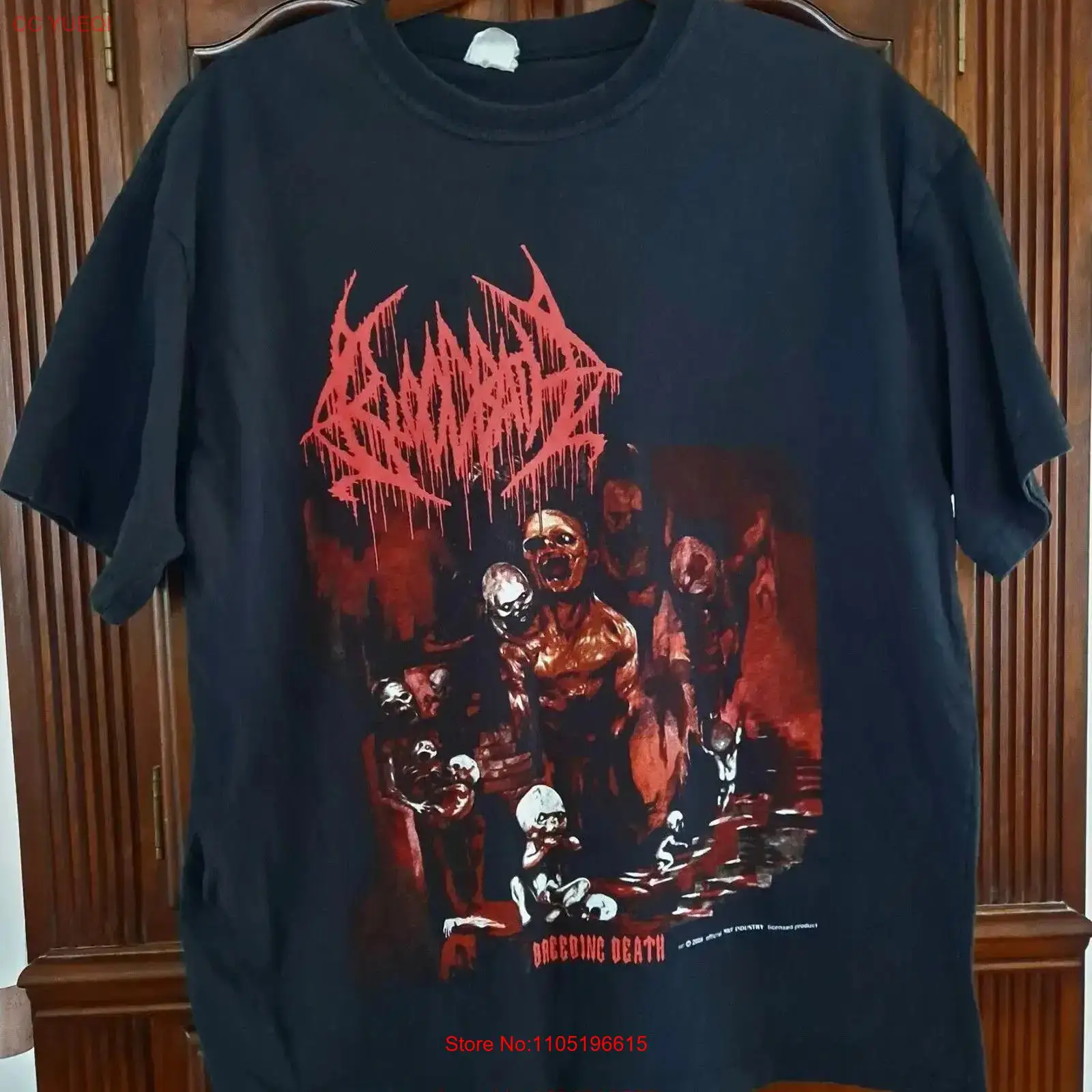 Xl Men'S Fashion - BLOODBATH cría muerte camiseta negro XL
