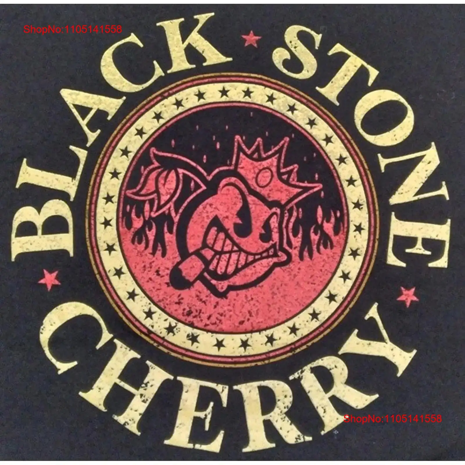 Xl Men'S Fashion - BLACK STONE CHERRY Band Cigar Smoking