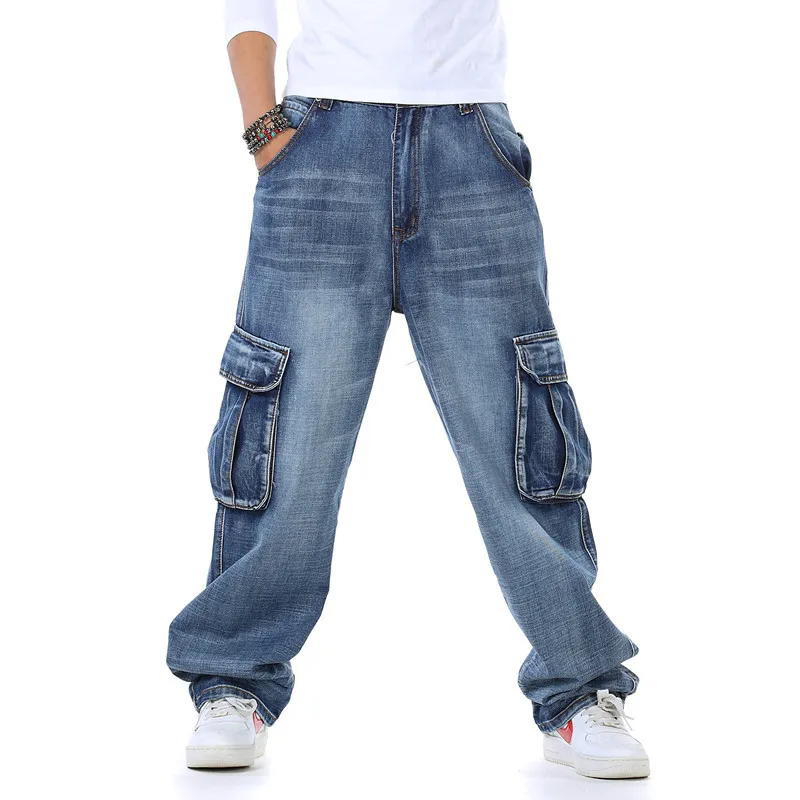Men'S Fashion Nova Jeans - Pantalones vaqueros holgados para hombre primavera