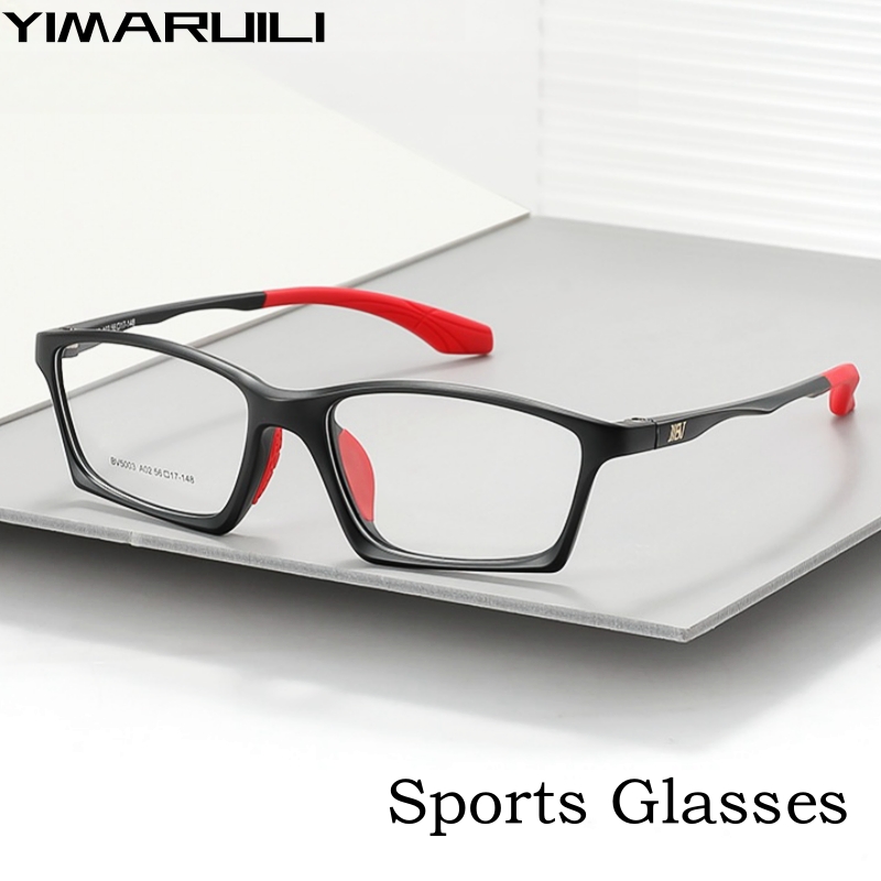 Men'S Fashion Non Prescription Glasses - YIMARUILI-gafas cuadradas ultraligeras para hombre y