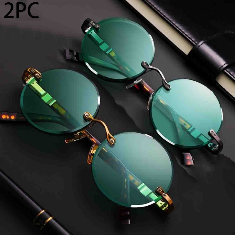 Men'S Fashion Rimless Glasses - Gafas de Sol Clásicas sin Montura