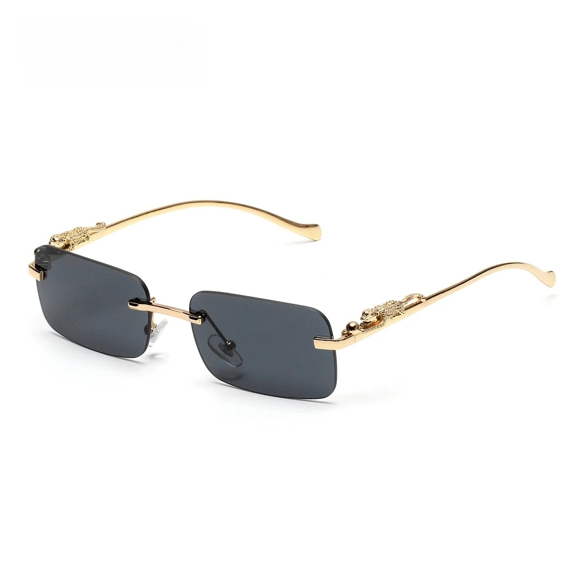 Men'S Fashion Rimless Glasses - Gafas de sol sin montura UV400,