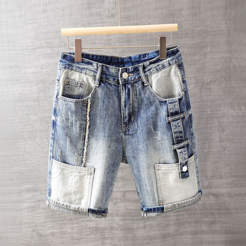 Xl Men'S Fashion - Pantalones vaqueros cortos para hombre con