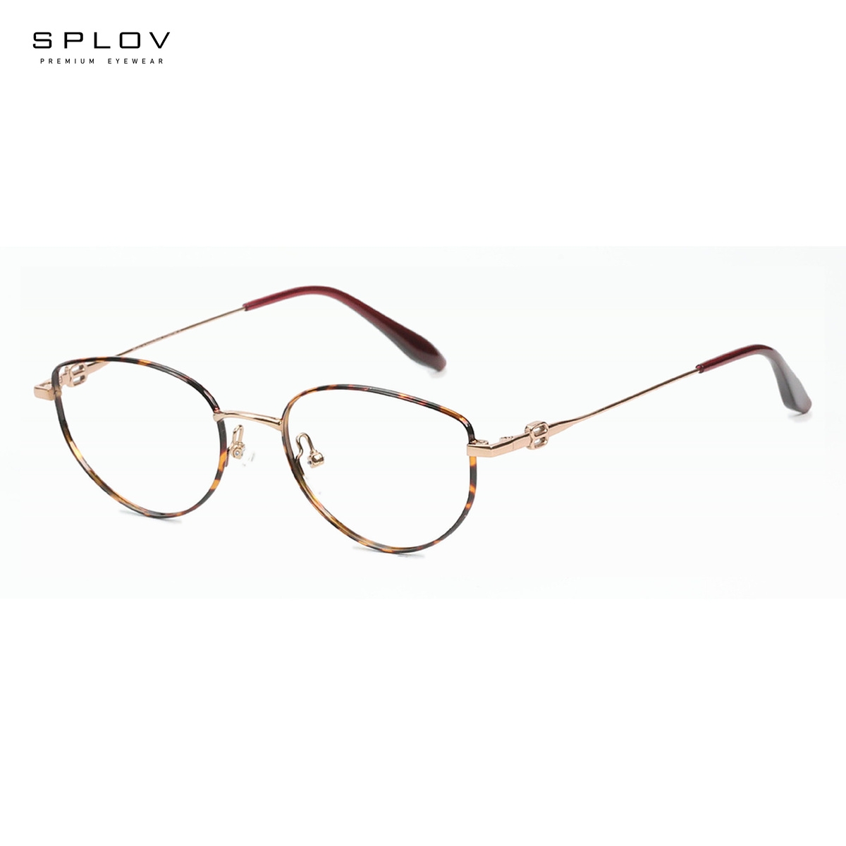 Men'S Fashion Non Prescription Glasses - Gafas Retro de Metal con Montura