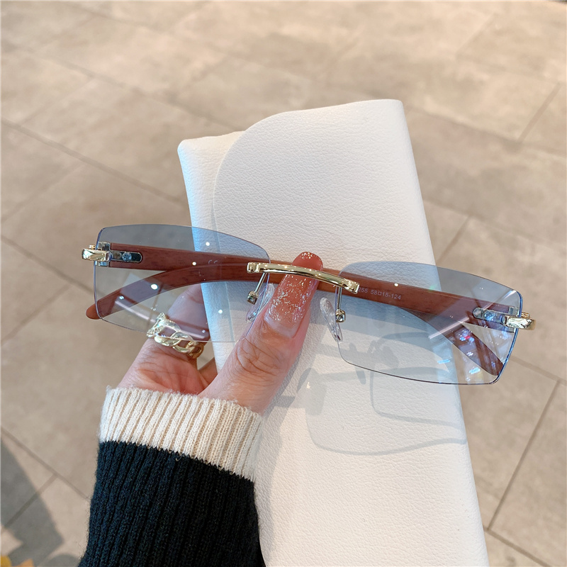 Men'S Fashion Rimless Glasses - Gafas de sol sin montura para