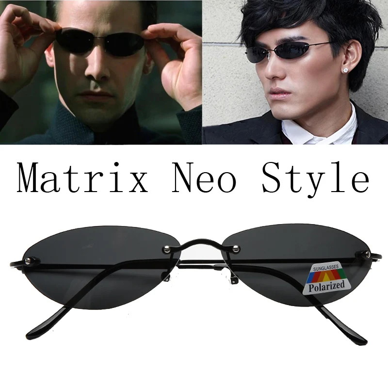 Men'S Fashion Rimless Glasses - Gafas de Sol Polarizadas Ultraligeras de