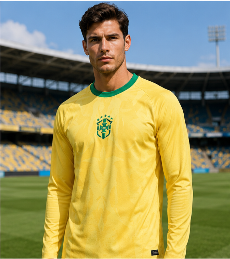 Fashion Mens Shirt - Camiseta de Fútbol de Manga Larga