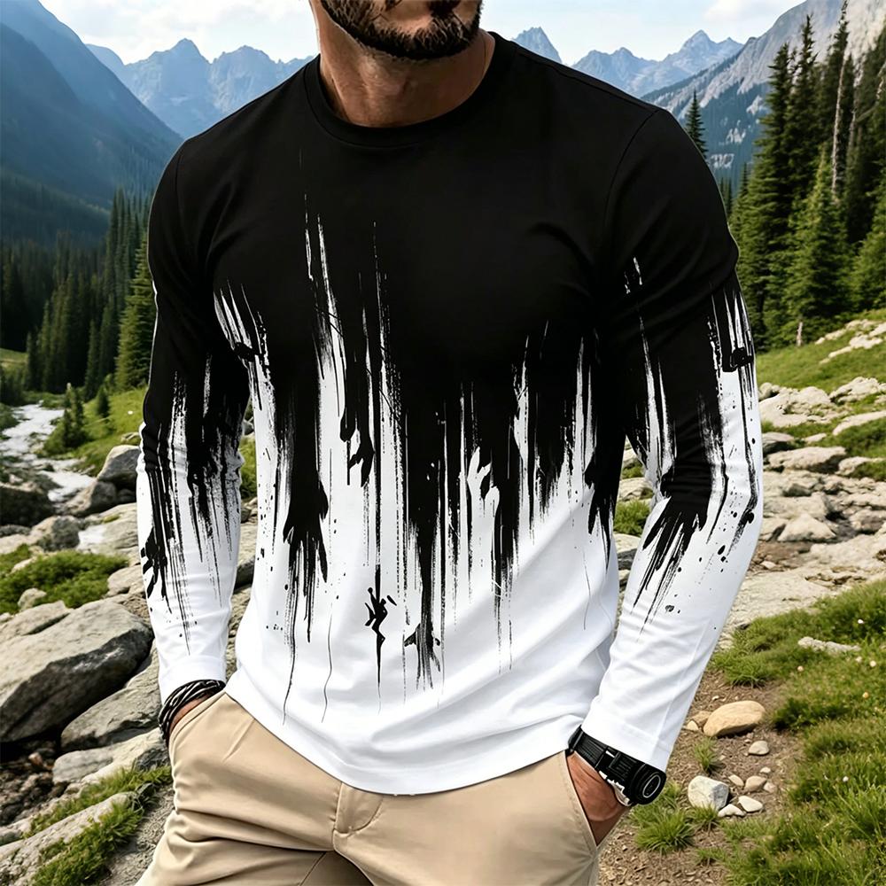 Fashion Mens Shirt - Camiseta de Manga Larga para Hombre