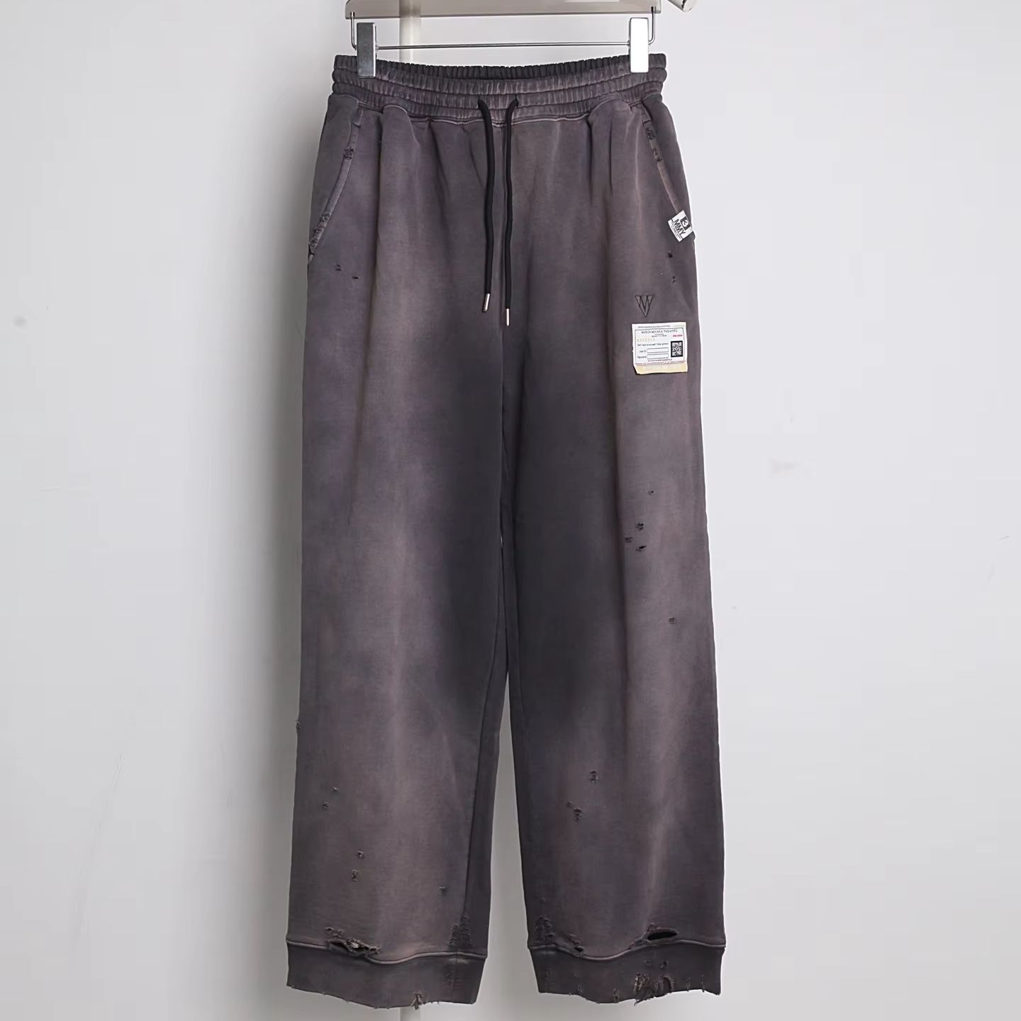 Men'S Fashion Nova Jeans - Nuevos Pantalones Casuales Grisáceos Desgastados de