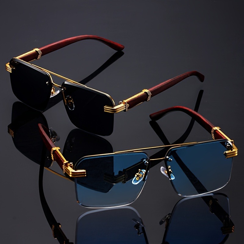 Gafas de Sol Rectangulares de  - Men'S Fashion Rimless Glasses reseña y precio