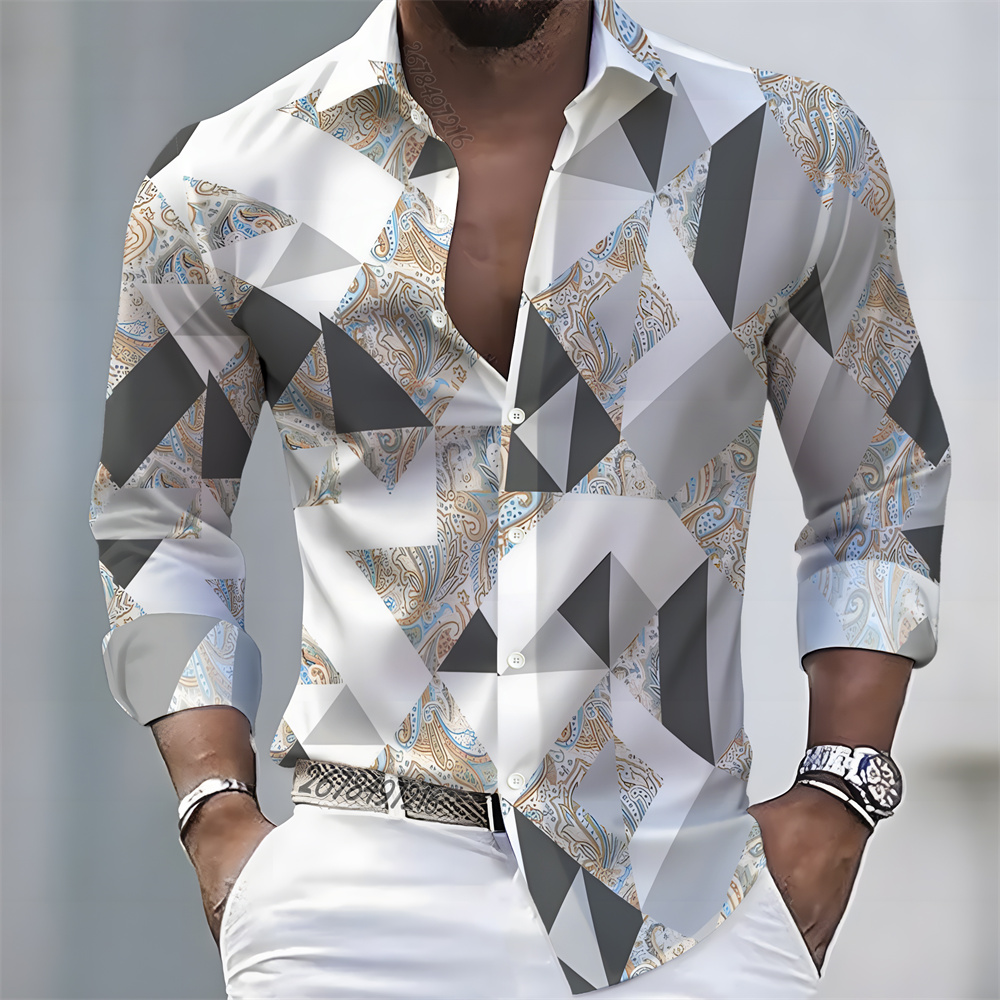 Camisa de manga larga con esta - Fashion Mens Shirt reseña y precio