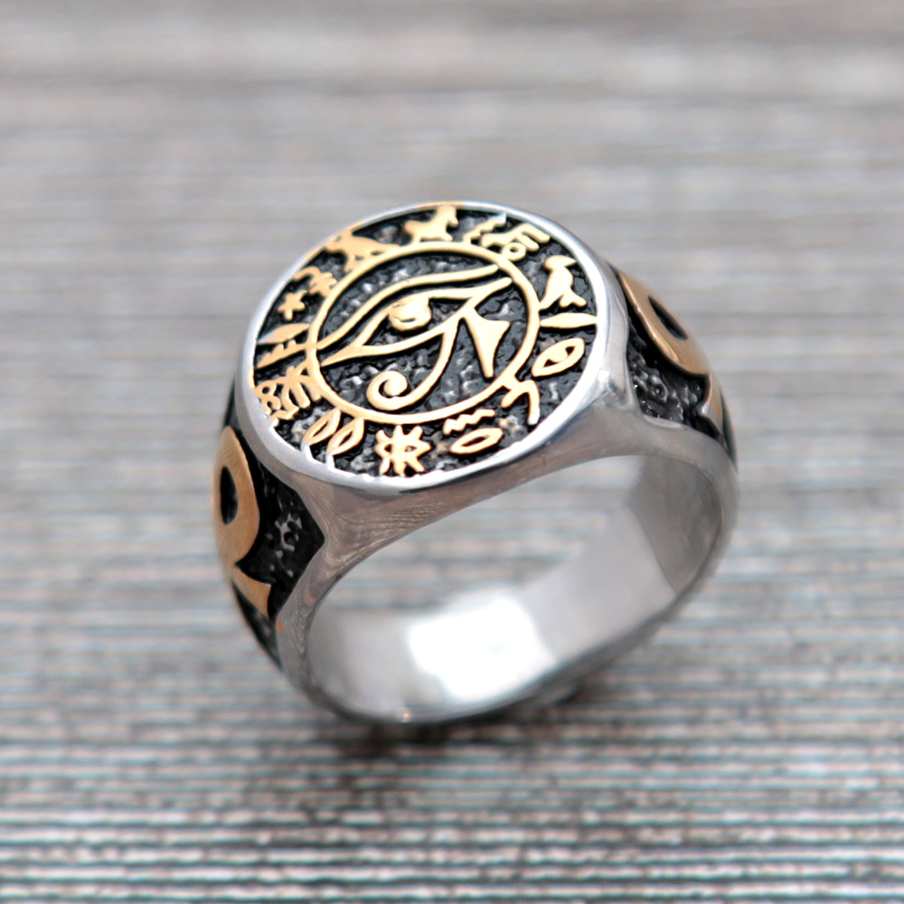 Anillo de Ojo de Horus egipcio - Men Fashion Egypt reseña y precio