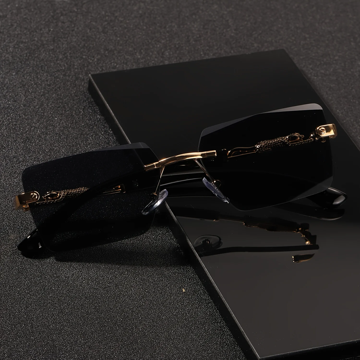 Gafas de sol sin montura para  - Men'S Fashion Rimless Glasses reseña y precio