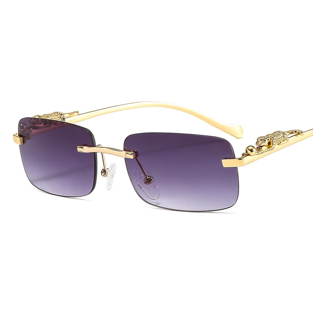 Gafas de sol cuadradas sin mon - Men'S Fashion Rimless Glasses reseña y precio
