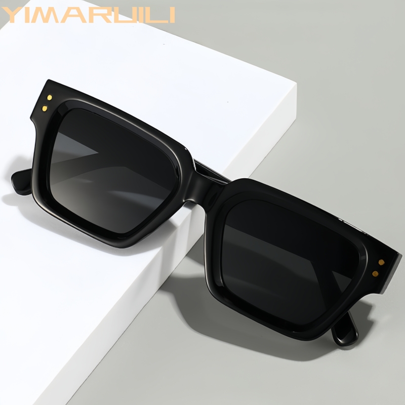 YIMARUILI Gafas de sol cuadrad - Men Fashion Photography reseña y precio
