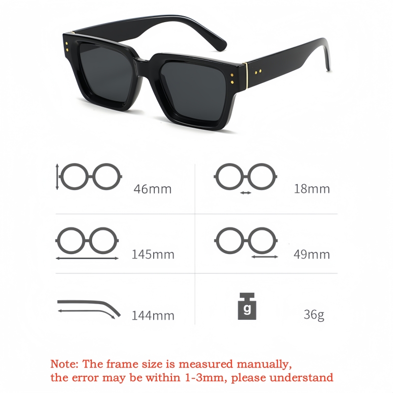 YIMARUILI Gafas de sol cuadrad - Men Fashion Photography reseña y precio
