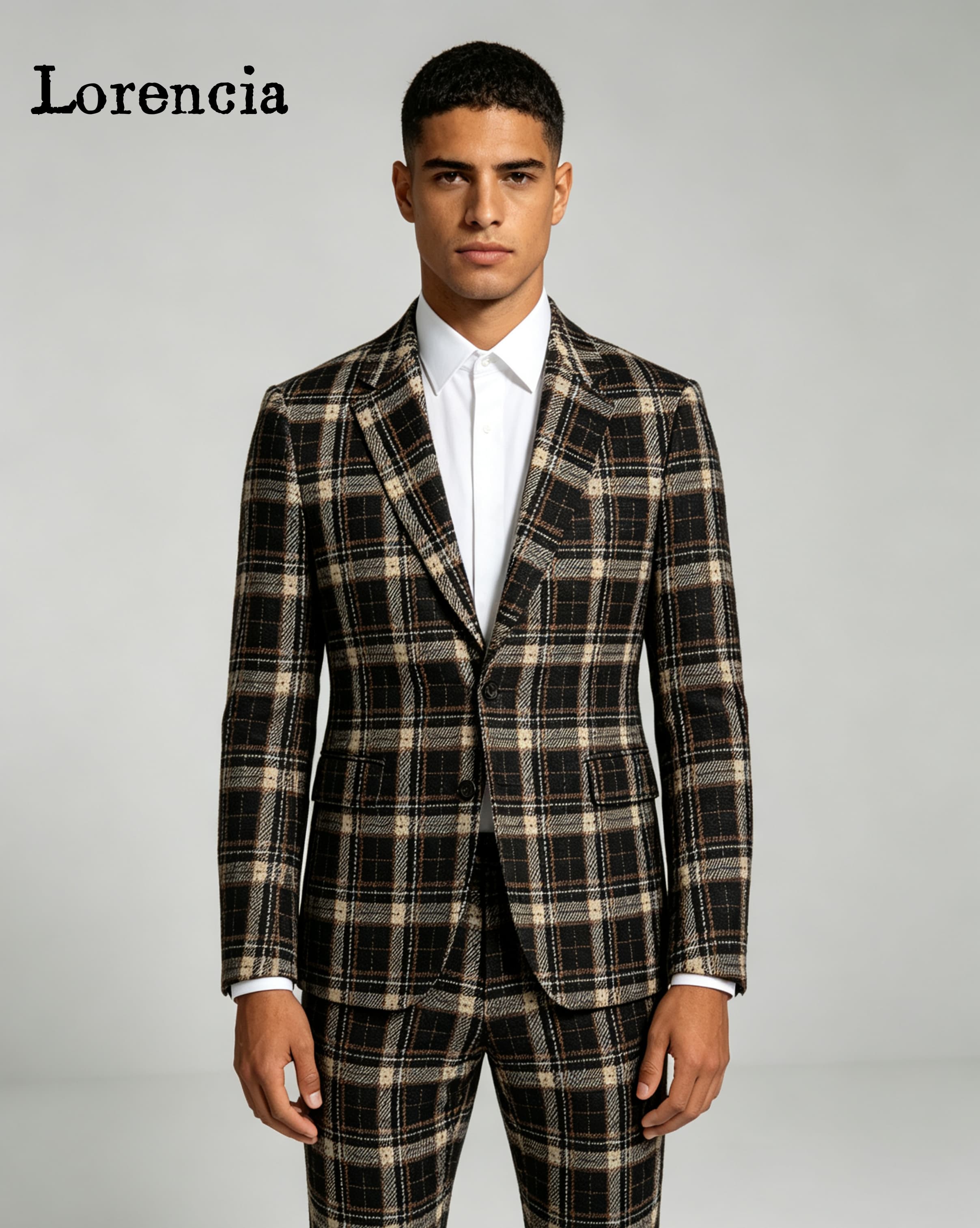 Trajes de hombre a cuadros de  - Mens Fashion Trajes reseña y precio