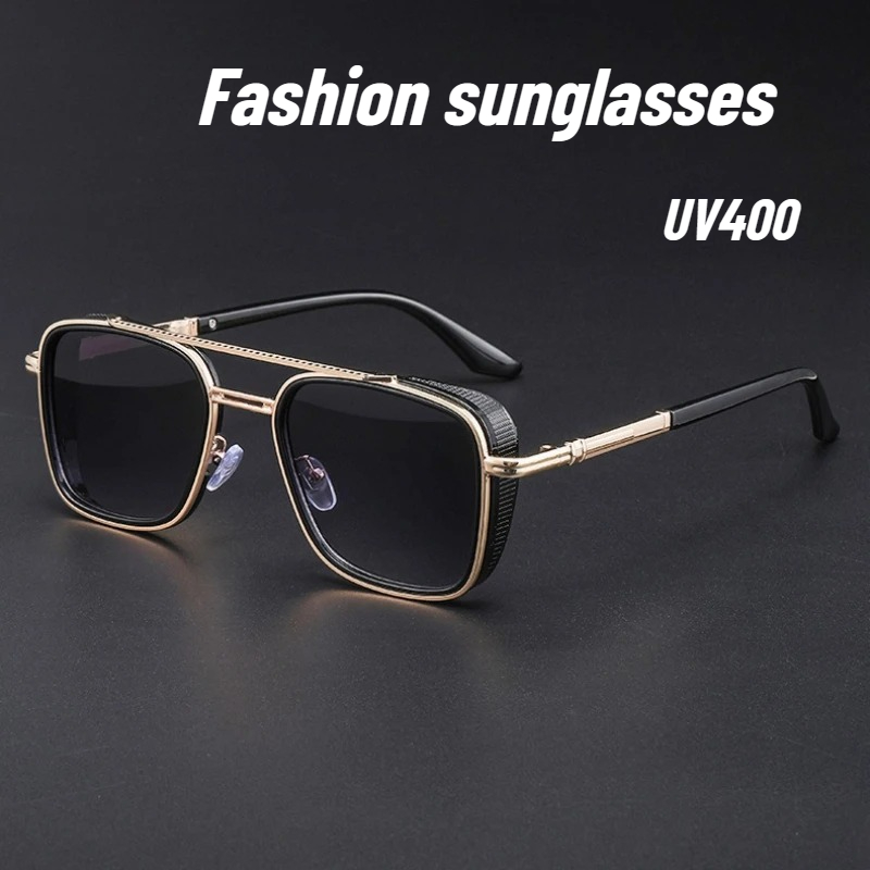Gafas de Sol Retro con Marco O - Men Fashion Photography reseña y precio