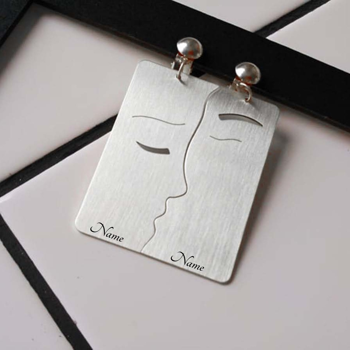 Pendientes de beso creativos p - Men'S Fashion Today reseña y precio