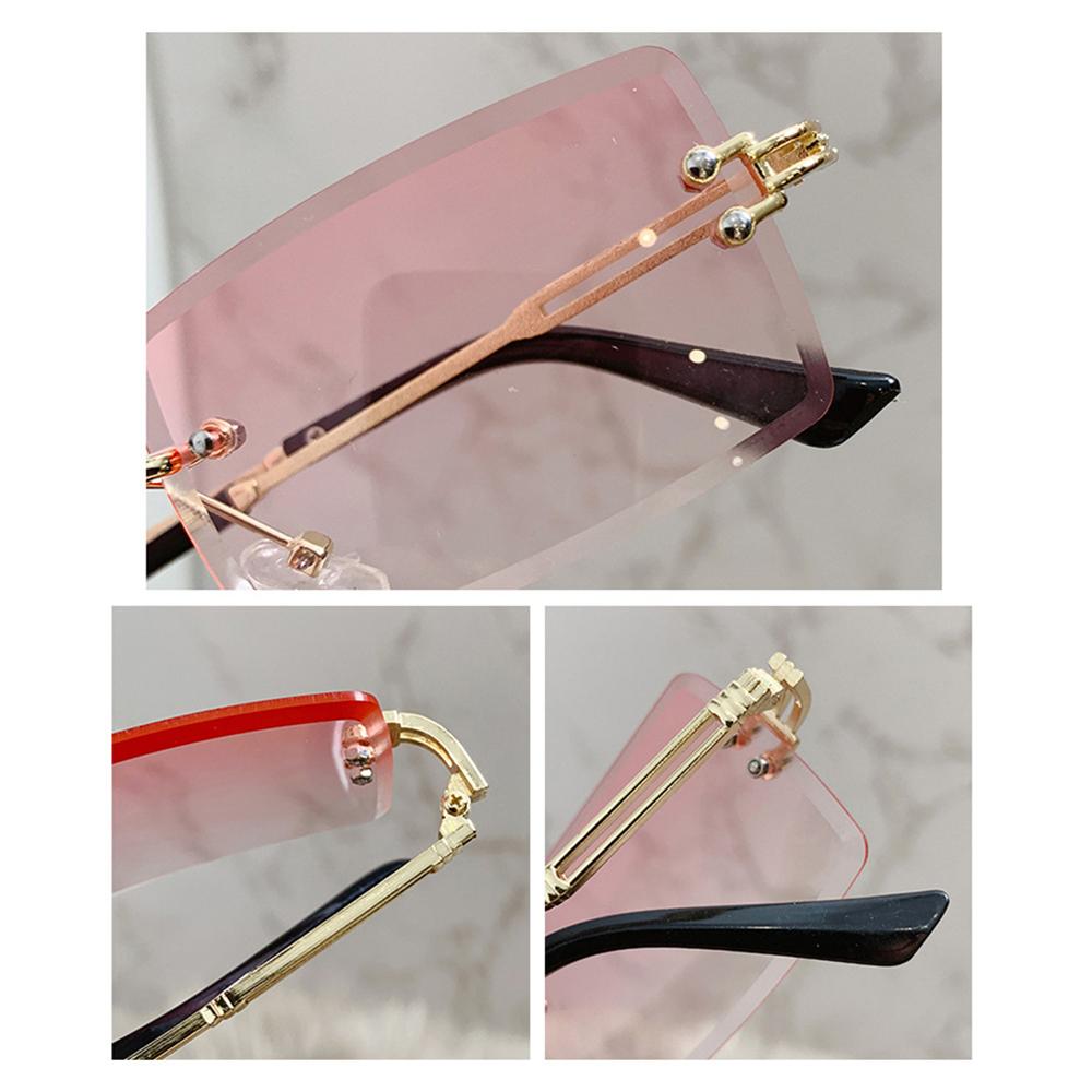 Gafas de sol rectangulares sin - Men'S Fashion Rimless Glasses reseña y precio