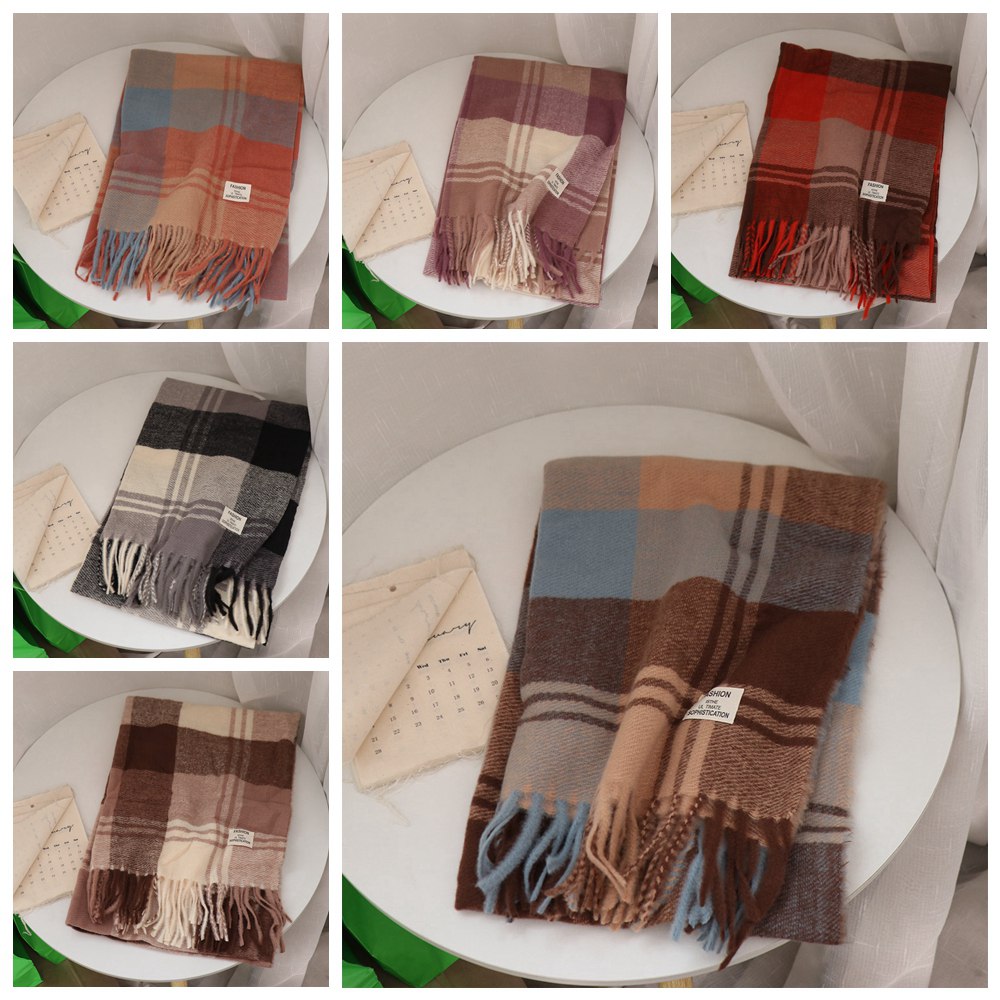 Bufanda de lana a cuadros info - Men Scarf Wool reseña y precio