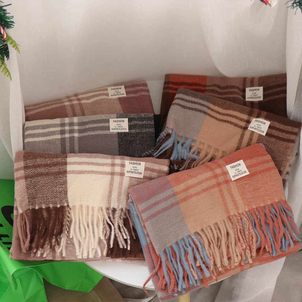 Bufanda de lana a cuadros info - Men Scarf Wool reseña y precio