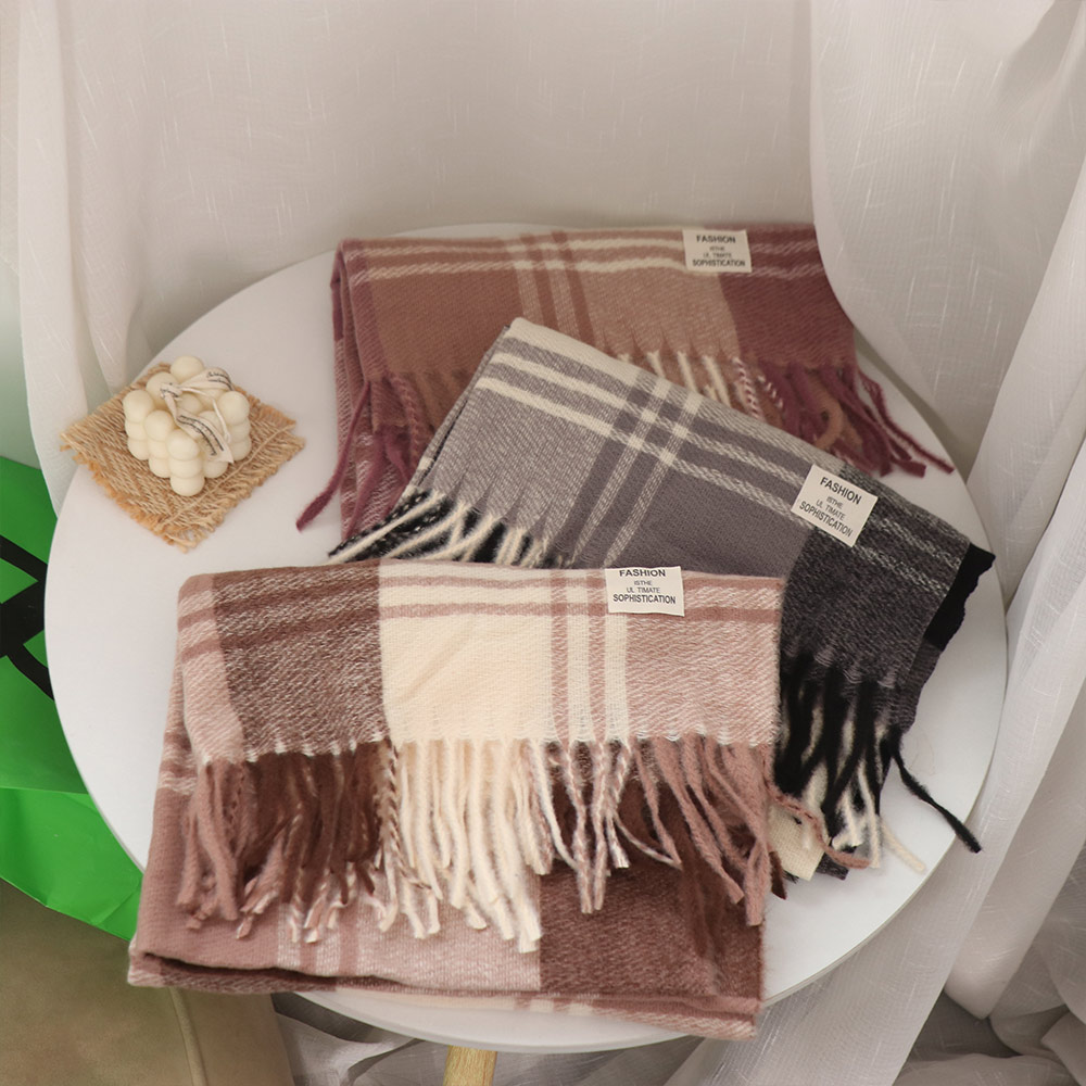 Bufanda de lana a cuadros info - Men Scarf Wool reseña y precio