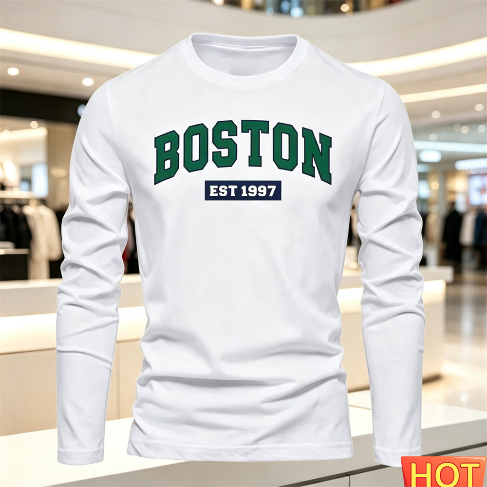 Camiseta de manga larga para h - Fashion Mens Shirt reseña y precio