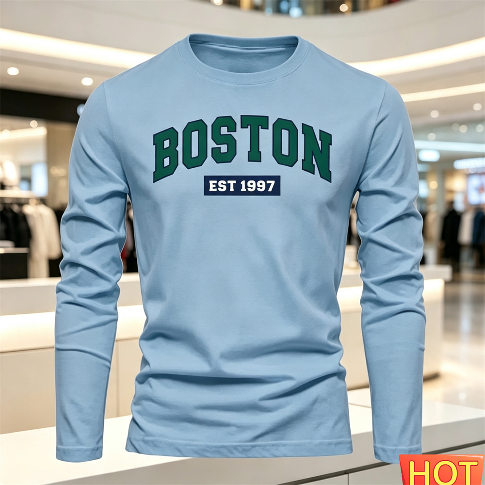 Camiseta de manga larga para h - Fashion Mens Shirt reseña y precio