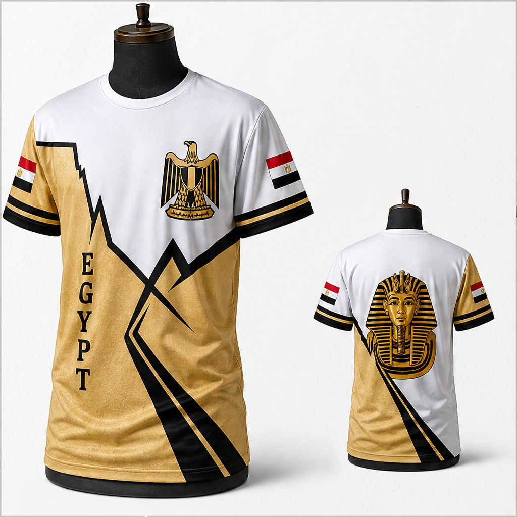 Camiseta con cuello redondo pa - Men Fashion Egypt reseña y precio