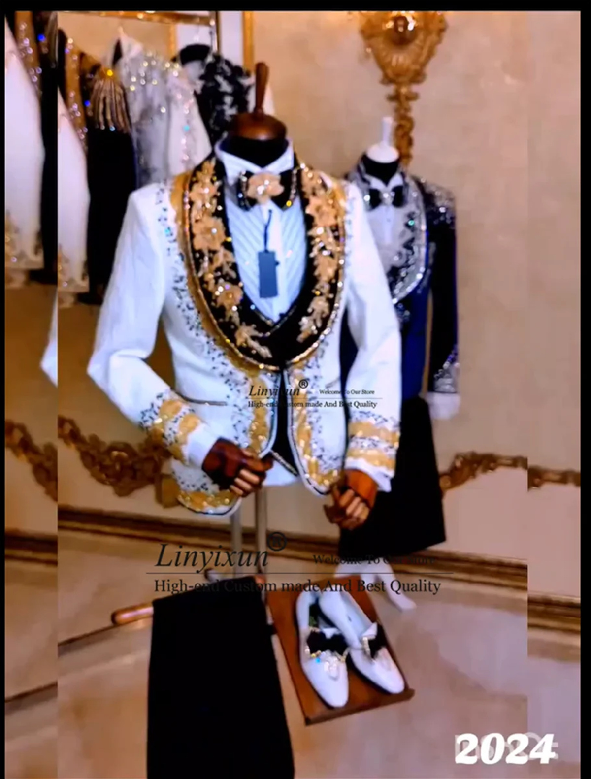 Trajes de hombre con diamantes - Mens Fashion Trajes reseña y precio