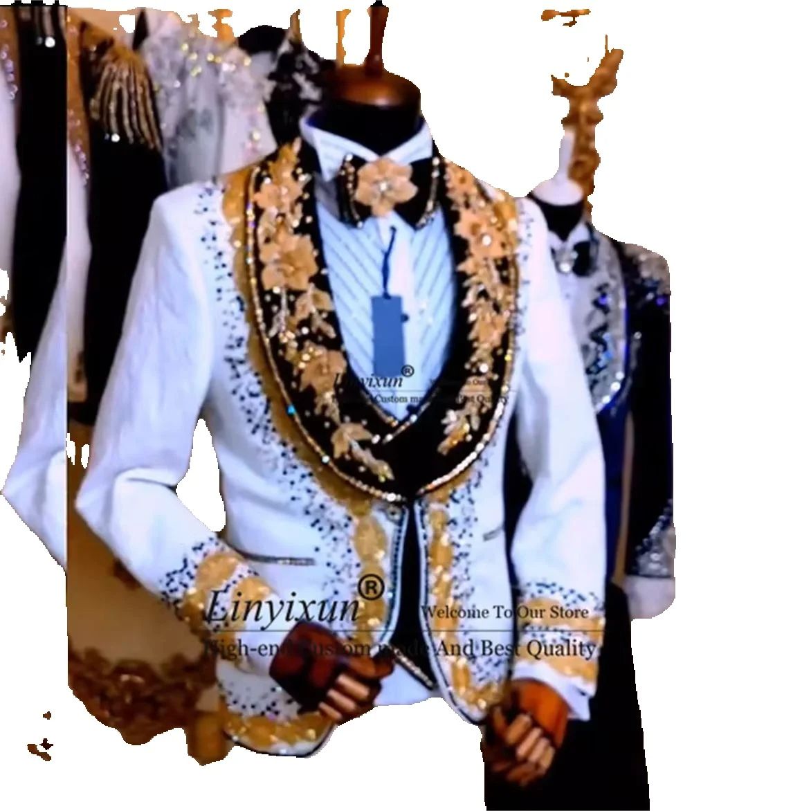 Trajes de hombre con diamantes - Mens Fashion Trajes reseña y precio