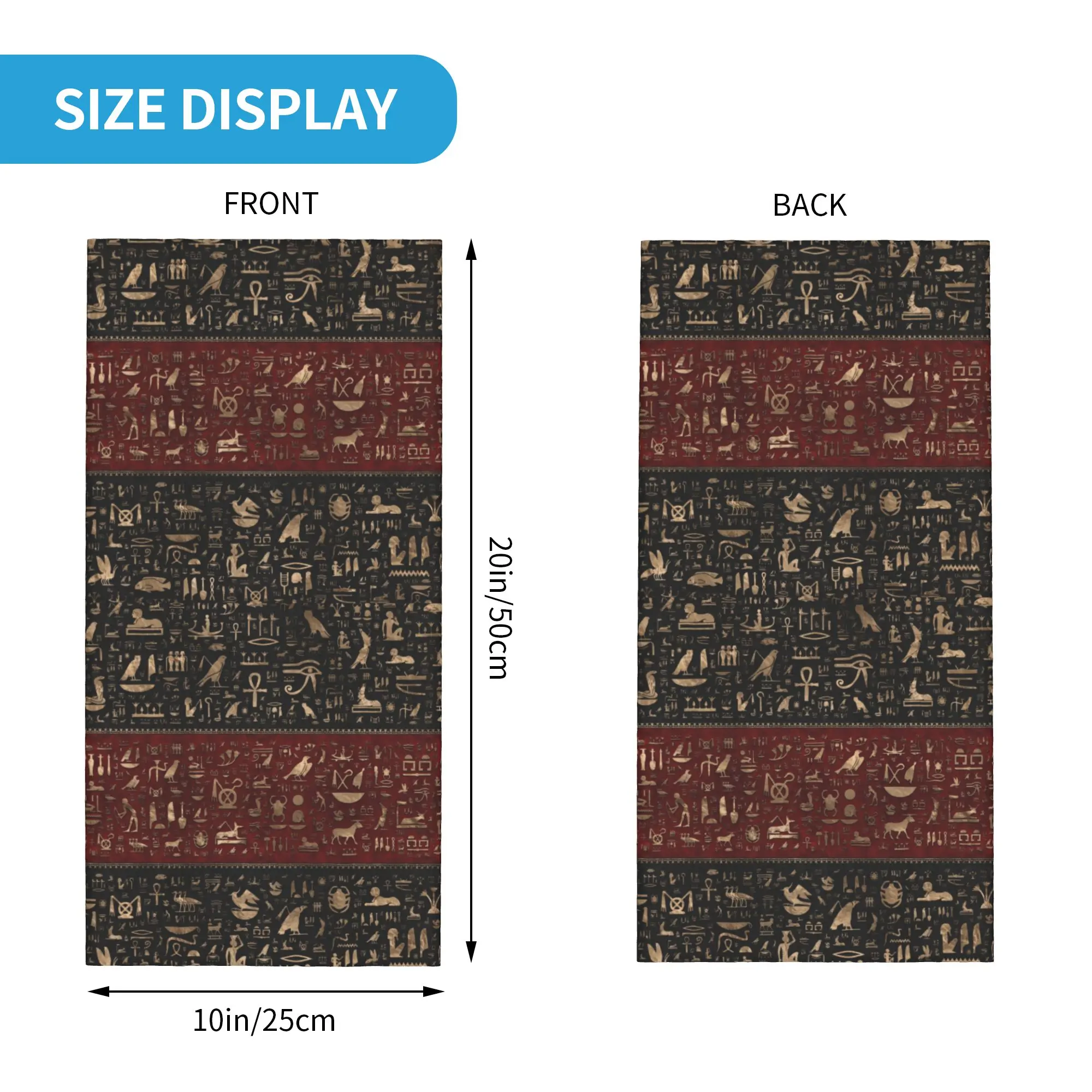 Nueva bandana con jeroglíficos - Men Fashion Egypt reseña y precio