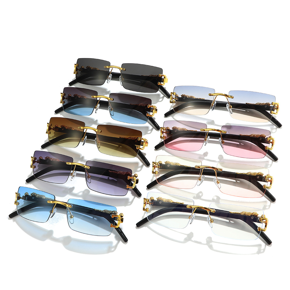 1 Par de Gafas de Sol Vintage  - Men'S Fashion Rimless Glasses reseña y precio