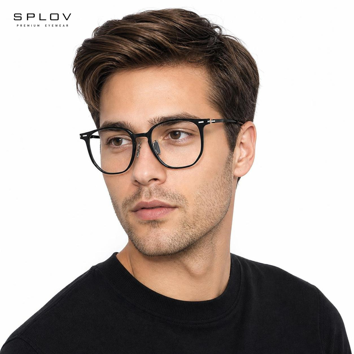 Montura Óptica Cuadrada Ligera - Men'S Fashion Non Prescription Glasses reseña y precio