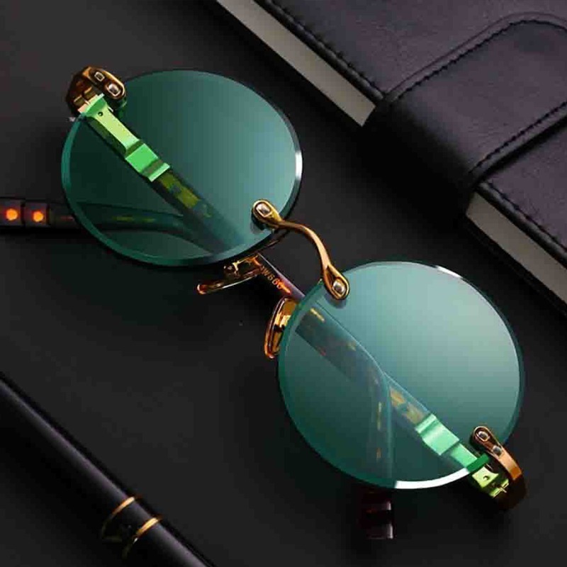 Gafas de Sol Clásicas sin Mont - Men'S Fashion Rimless Glasses reseña y precio