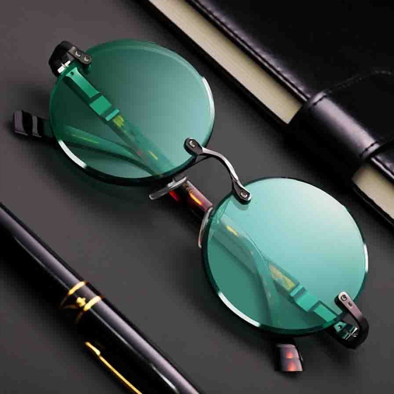 Gafas de Sol Clásicas sin Mont - Men'S Fashion Rimless Glasses reseña y precio