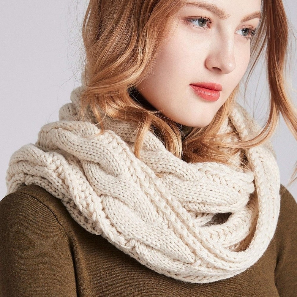 Bufanda de punto elegante de c - Men Scarf Wool reseña y precio