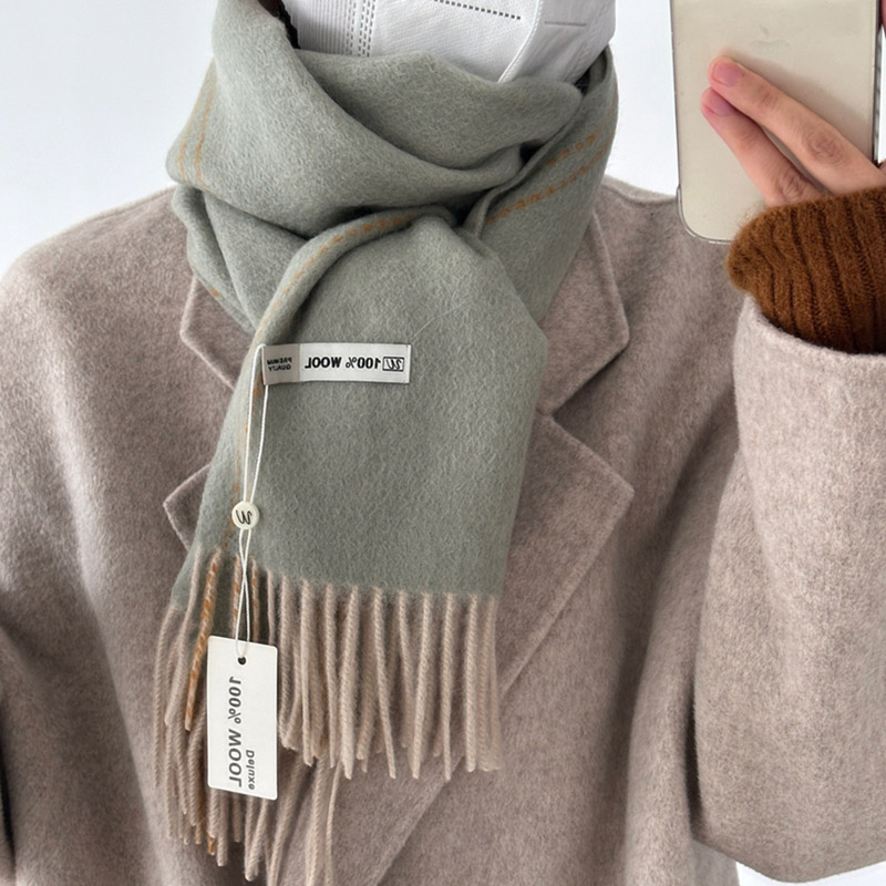 Bufanda elegante de lana 100%  - Men Scarf Wool reseña y precio