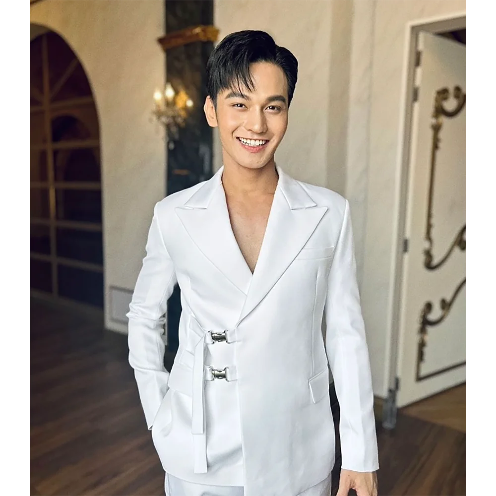 Traje blanco elegante de alta  - Mens Fashion Trajes reseña y precio