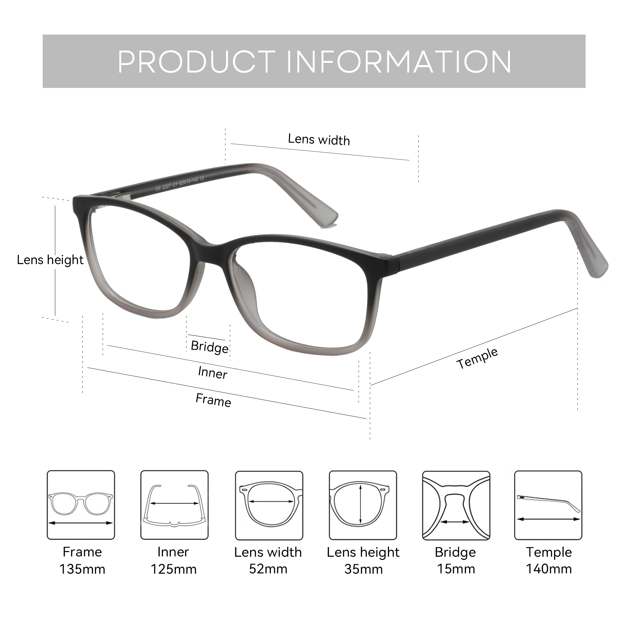 ZENOTTIC, gafas ópticas cuadra - Men'S Fashion Non Prescription Glasses reseña y precio