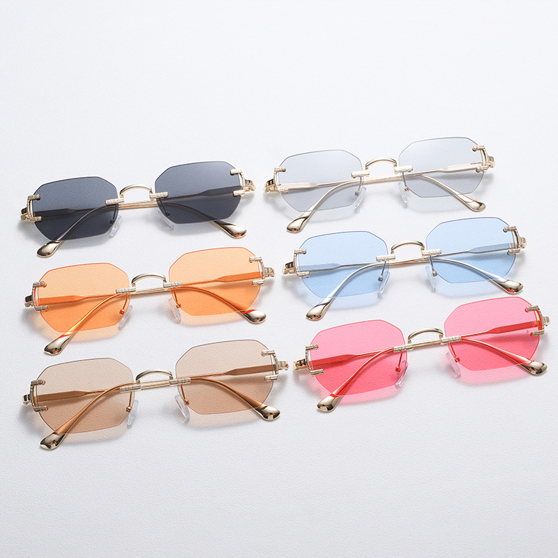 Gafas de sol sin montura recta - Men'S Fashion Rimless Glasses reseña y precio