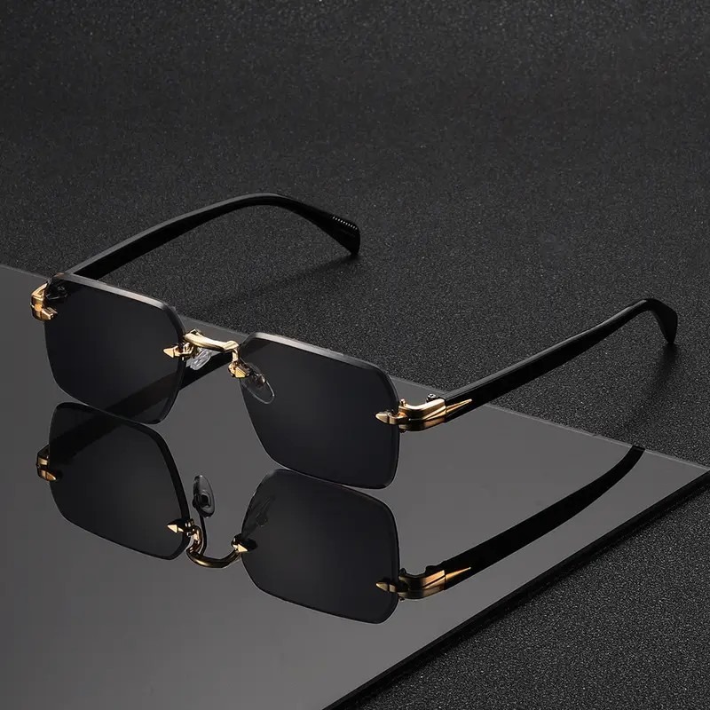 Gafas de Sol sin Montura, Rect - Men'S Fashion Rimless Glasses reseña y precio