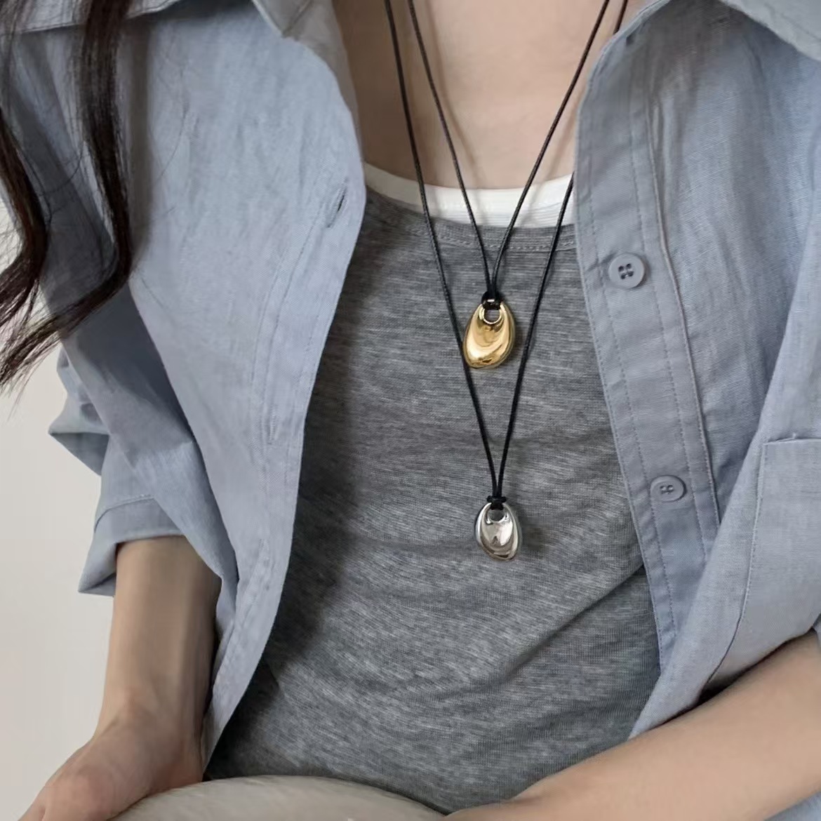 Collar coreano de cuerda negra - Mens Fashion Trends 2026 reseña y precio